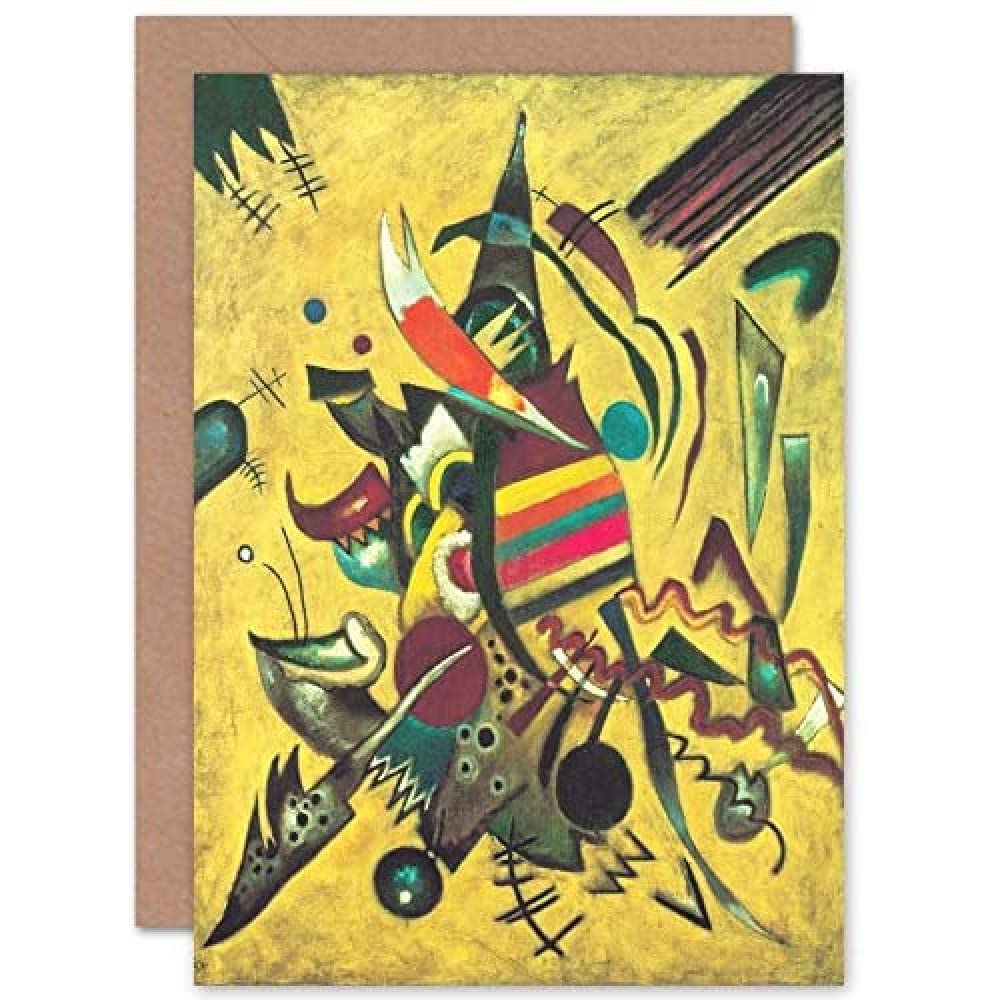 Artery8 Wassily Kandinsky 1920 Points Fine Art Greeting Card Plus Envelope Blank Inside