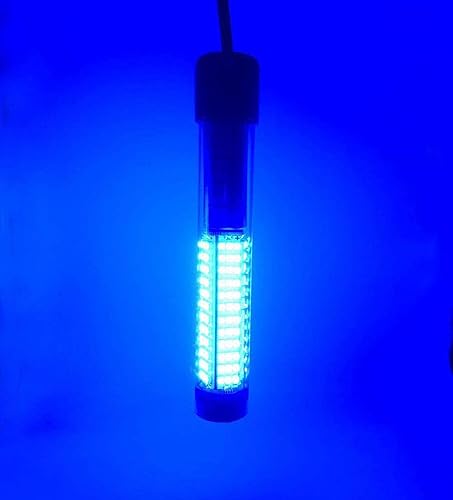 Samdo IP68 Lámpara LED submarina de 12V para pesca, 1080 lúmenes, luz nocturna para barco, pesca de 8W