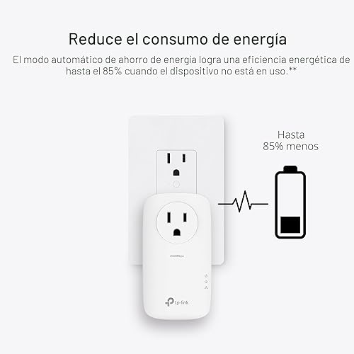 Miniatura 9 de TP-Link AV2000 Powerline Ethernet adaptador TL-PA9020P KIT - Adaptador de red Powerline, Pase directo, 2x2 MIMO, 2 puertos Gigabit, Ethernet sobre