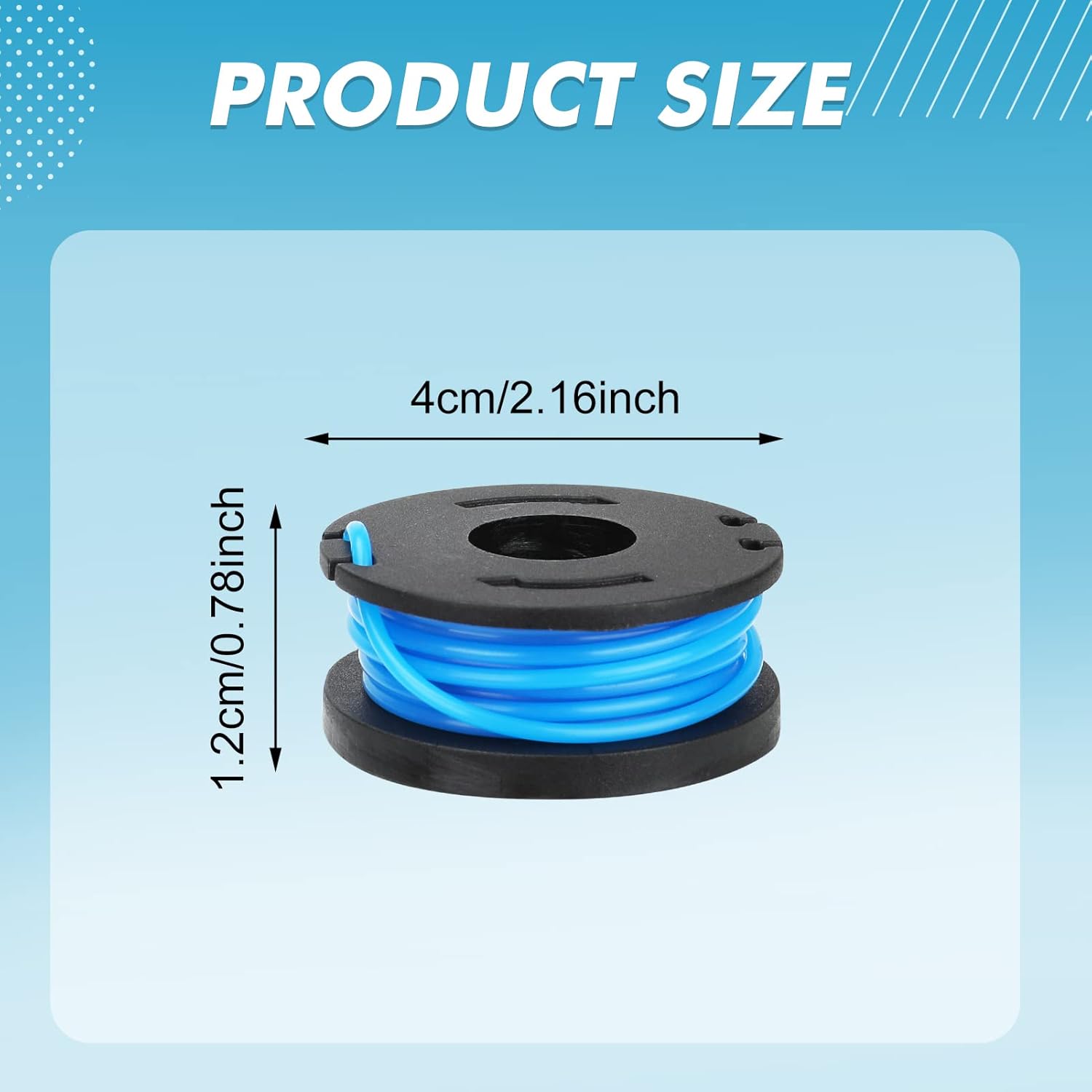 71-85937 8Ft 0.065" Replacement Trimmer Line Spool Compatible with Craftsman 071-74815, 071-71816, 071-74324 String Trimmer Weed Eater,Auto Feed Spool Twisted Spiral Line 10 Pack