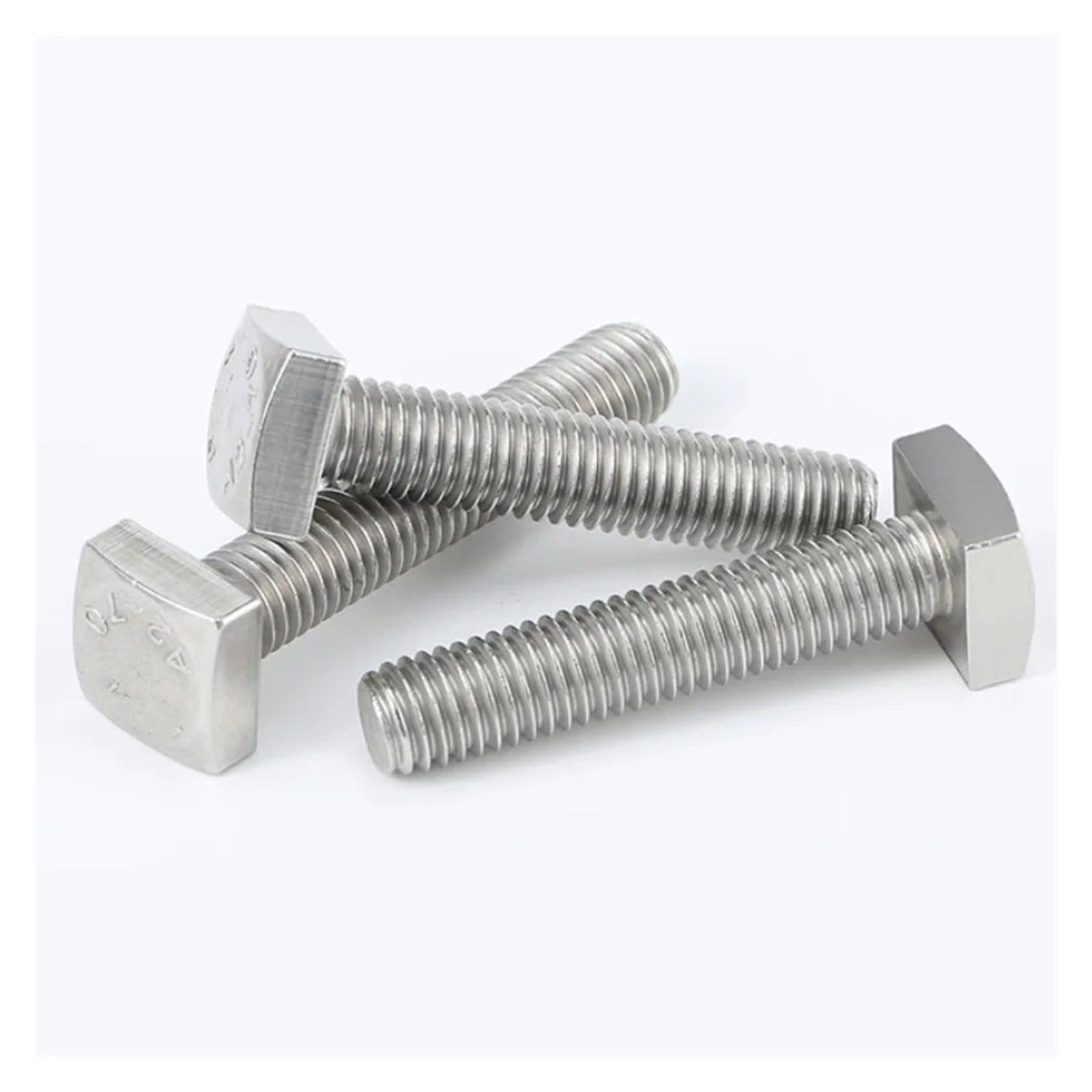 Nakrętki z rowkiem teowym, Śruby M4-M12 304 ze stali nierdzewnej z łbem kwadratowym A2-70(100mm,M12(1Pcs))