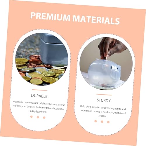Miniatura 8 de Banco de elefantes para niños y niñas, alcancía de elefante, caja de ahorro de dinero de madera para el hogar