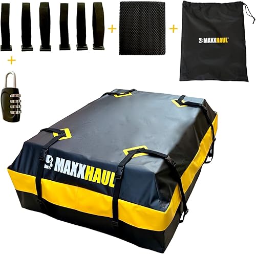 Miniatura 6 de MaxxHaul 50719 Bolsa de carga universal para techo de coche para todos los vehículos con o sin estante, 15 pies cúbicos, impermeable