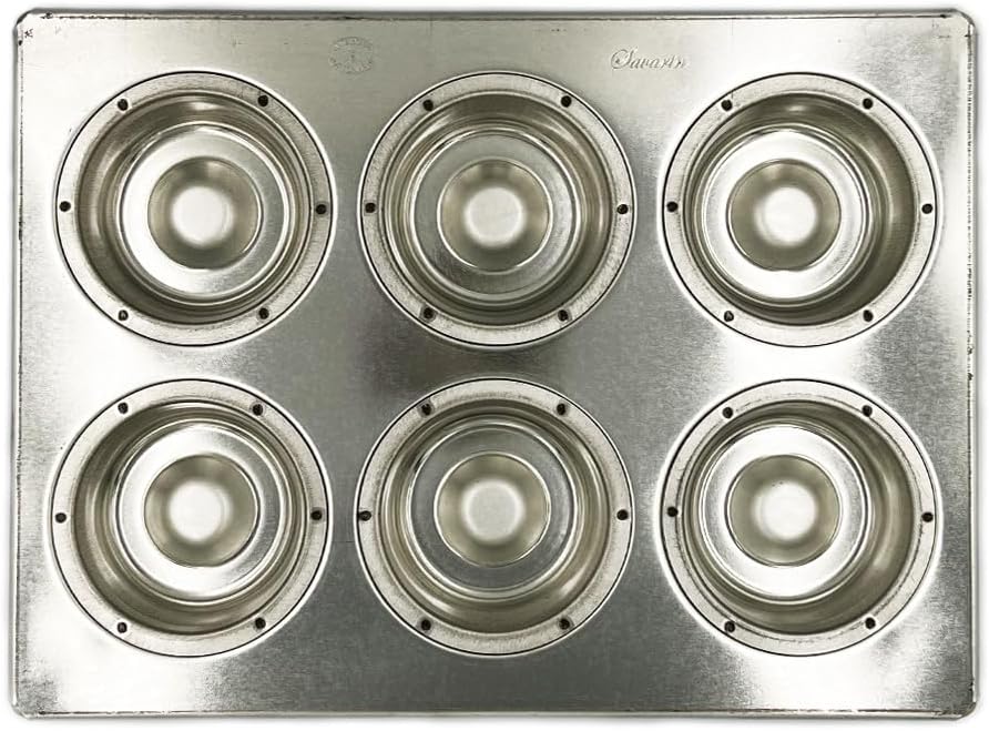 Silicone Coated Silver Savarin Tabletop 6P