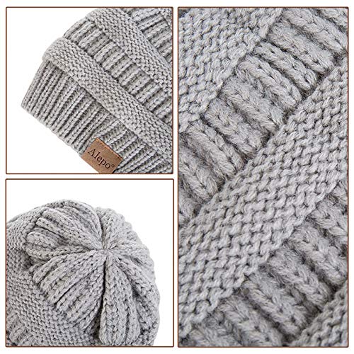 image for Alepo Winter Mittens Gloves Beanie Hat Set for Kids Baby Toddler Child