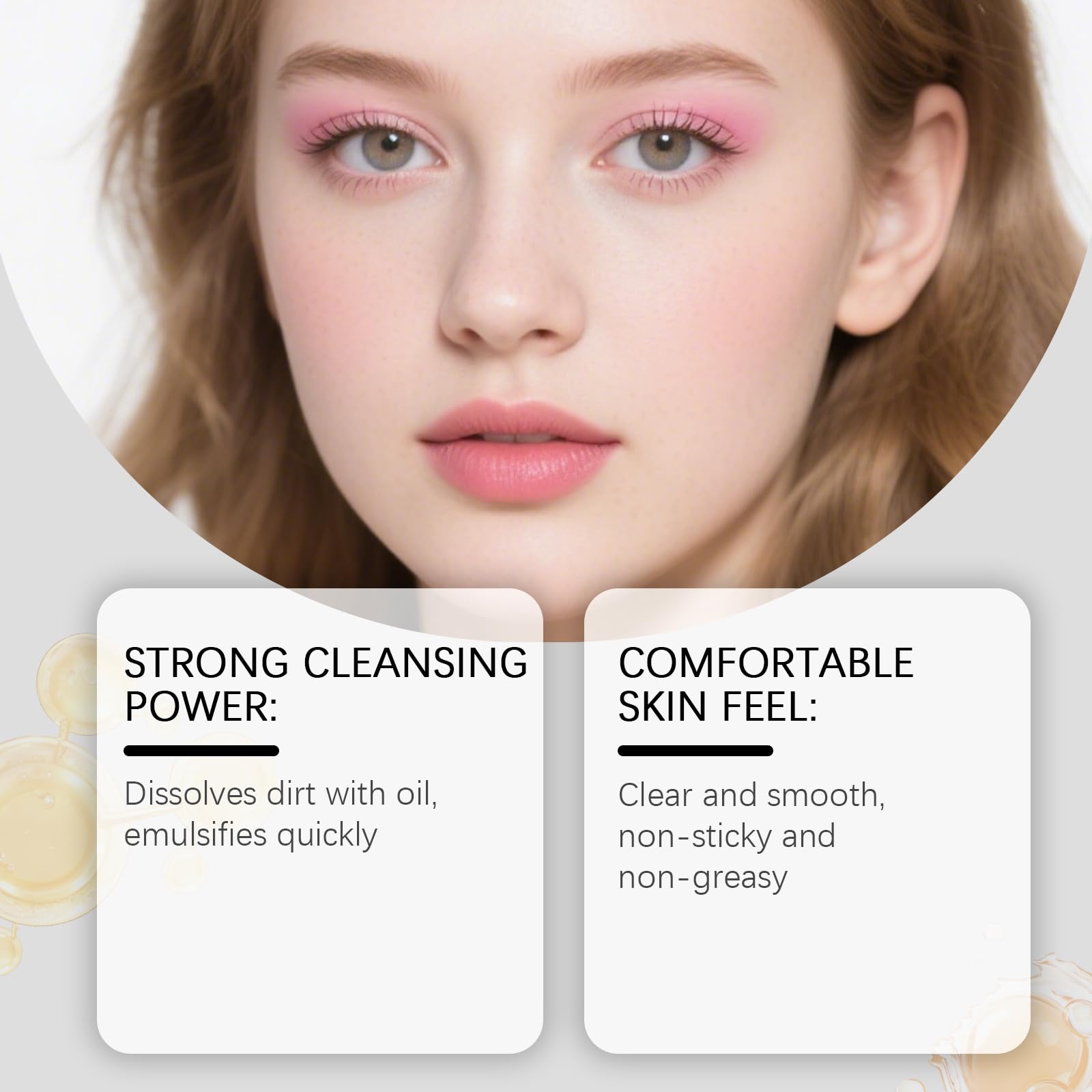Und Make-up-Entfernungsöle, Leicht Abzuspülen Leichtes Textur-Reinigungsprodukt, Gründlich Entfernen Gesichts-Make-up-Rückstände Öl, Schnell Abspülen Keine Fettigen Rückstände Reinigungsöl. (6PCS)