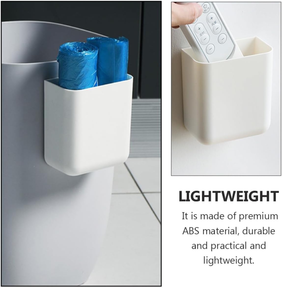 2pcs Wall Mounted Plastic Storage Boxes for Small Items, ABS image 3