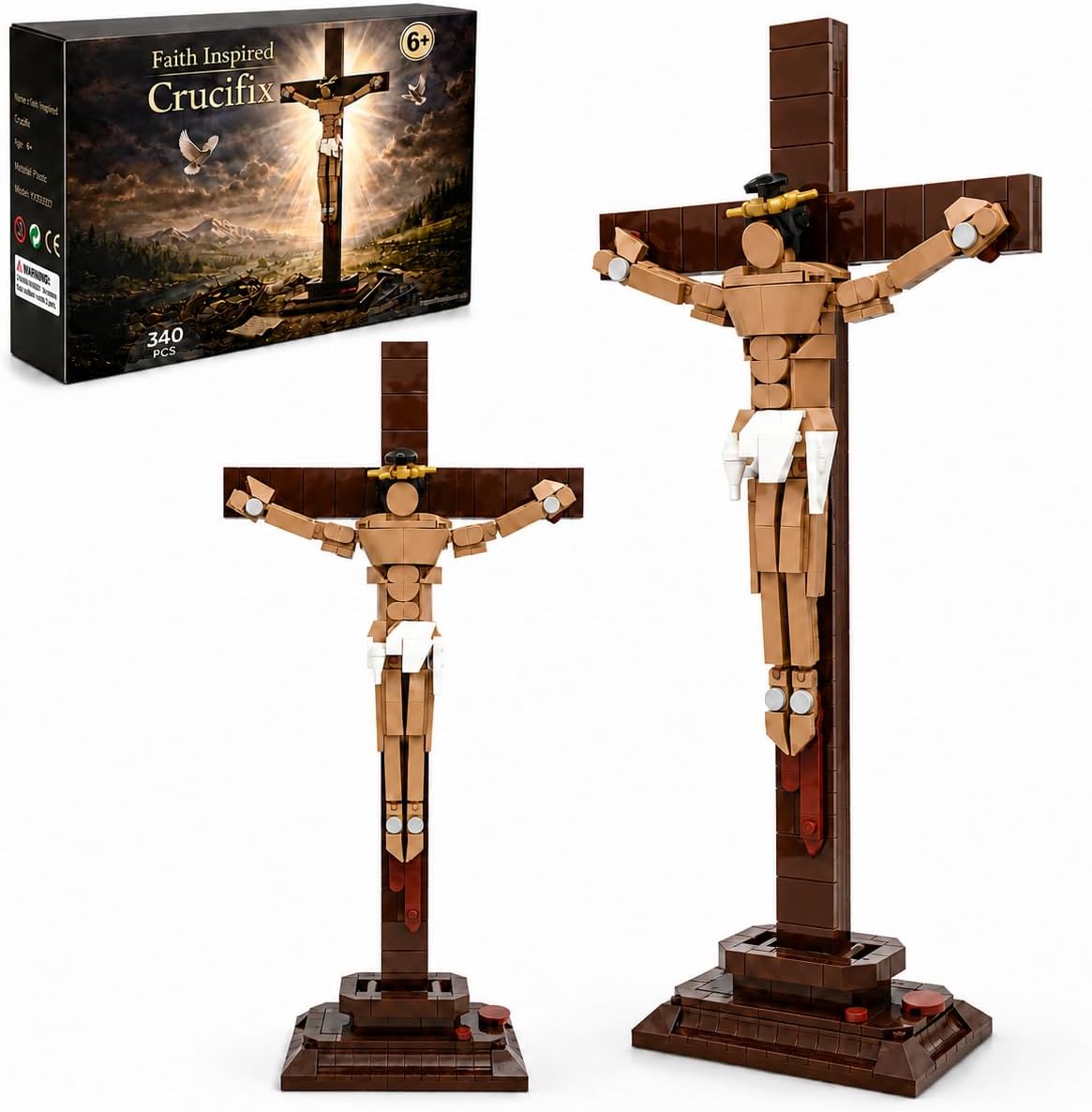 Jesus Building Block sets,Holy Bible Building Set,The Shepherd God,Jesus Building Brick set,Bible Story,Jesus Figures Builiding set,Easter, Christmas,Christian Gift for Adults and Kids Age 6+(338PCS)