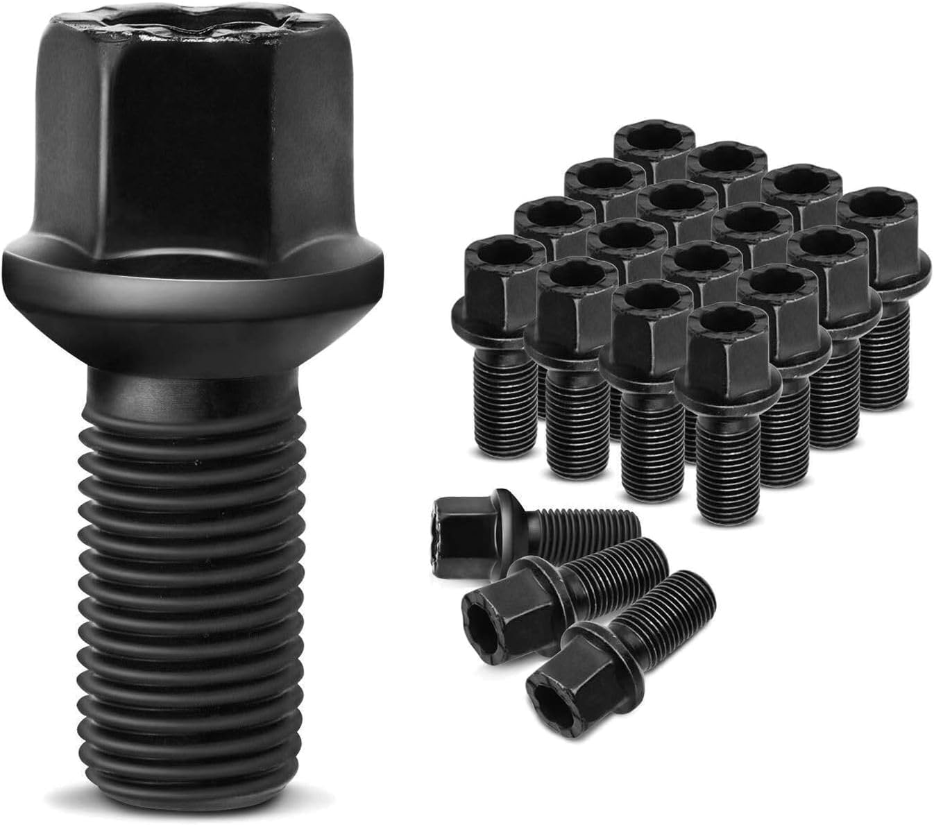 20X M14-.5 Wheel Lug Stud Front Rear for VW,for Porsche,for Audi 27.5mm-Thread Length (Mm) 20-Number in Pack 431601139A 610318, Free Return and Exchange