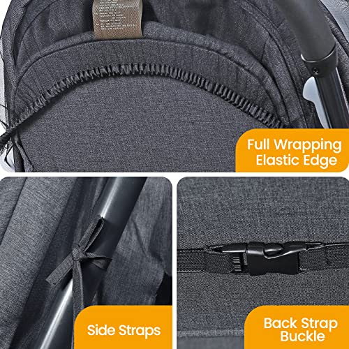 Orzbow Universal Mosquito Net For Stroller,Baby Bug Net With Two-Way Zippers & Storage Bag,Breathable & Foldable Mosquito Nets For Strollers,Car Seat,Bassinet,Cradle,Portable Mini Crib (Black) #TOP3