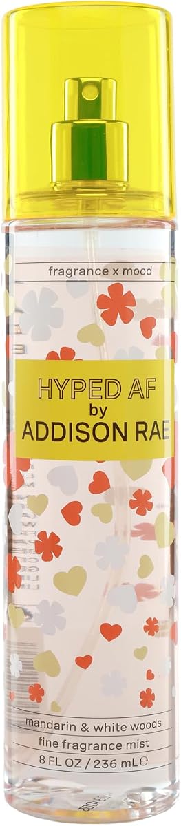Addison Rae Fragrance Hyped - Fragrance Mist for Women - Woody Citrus Scent - Opens with Mandarin and Blood Orange - Vegan, Cruelty Free - 236 oz