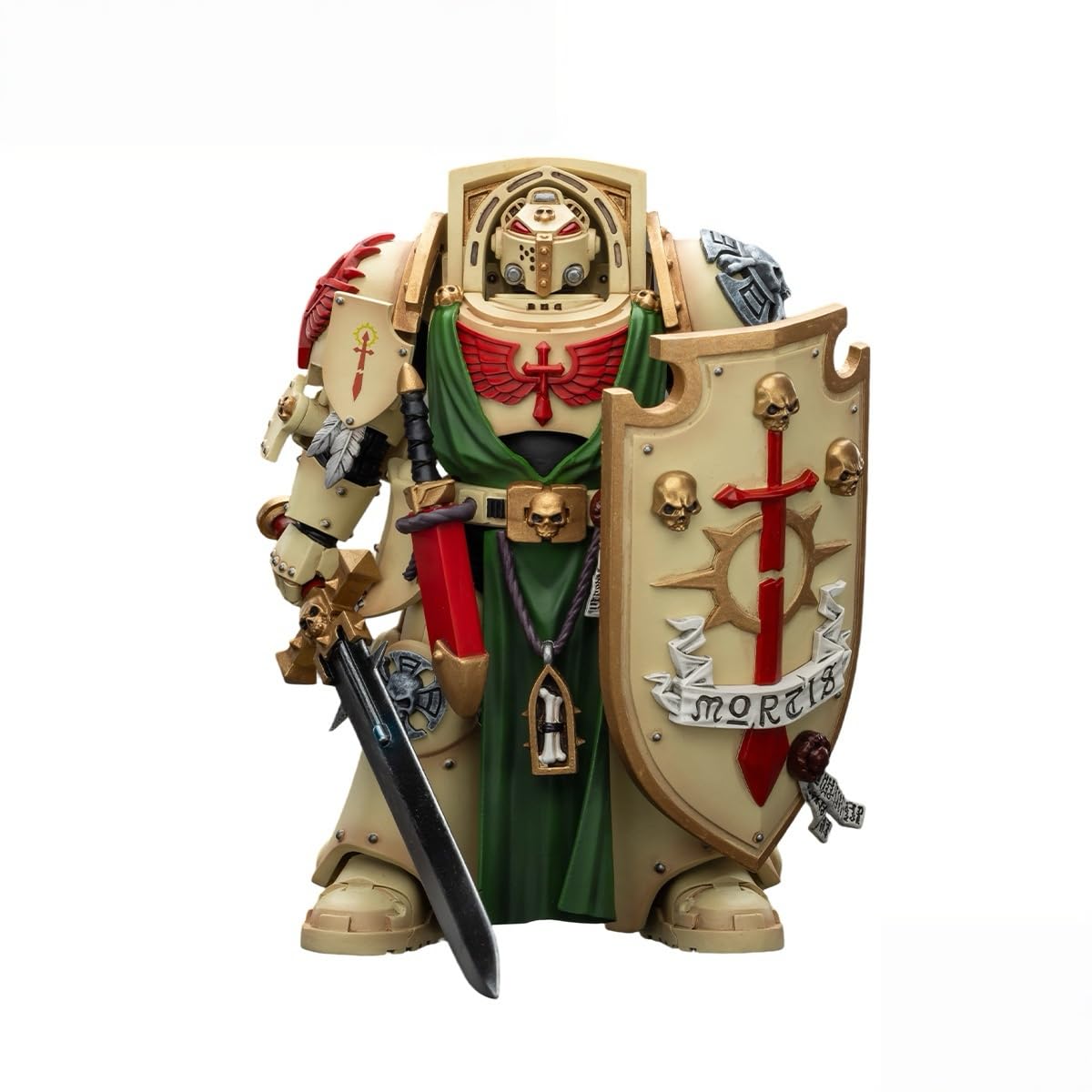 JOYTOY Warhammer 40K Dark Angels Deathwing Knight 3 With Power Sword and Storm Shield 1/18 Scale Action Figure Model 15+ Collectible for Holidays &Birthdays !