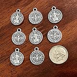 15pcs, St. Benedict Medals, St Benedict Charms, Catholic Medals, Rosary Charms, Religious...