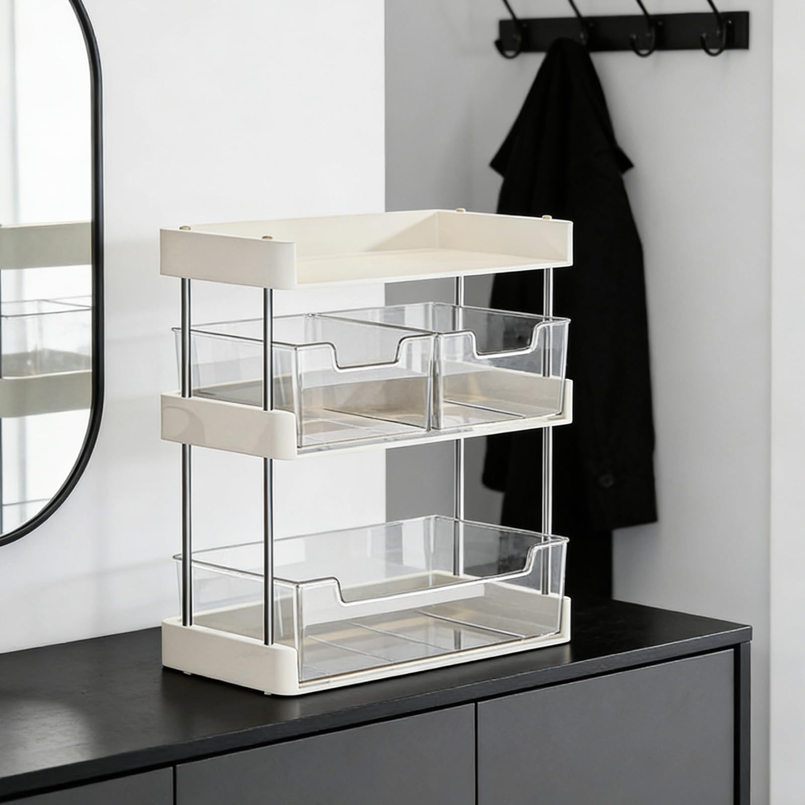 Make-up-Organizer mit Viel Stauraum (Weiß)