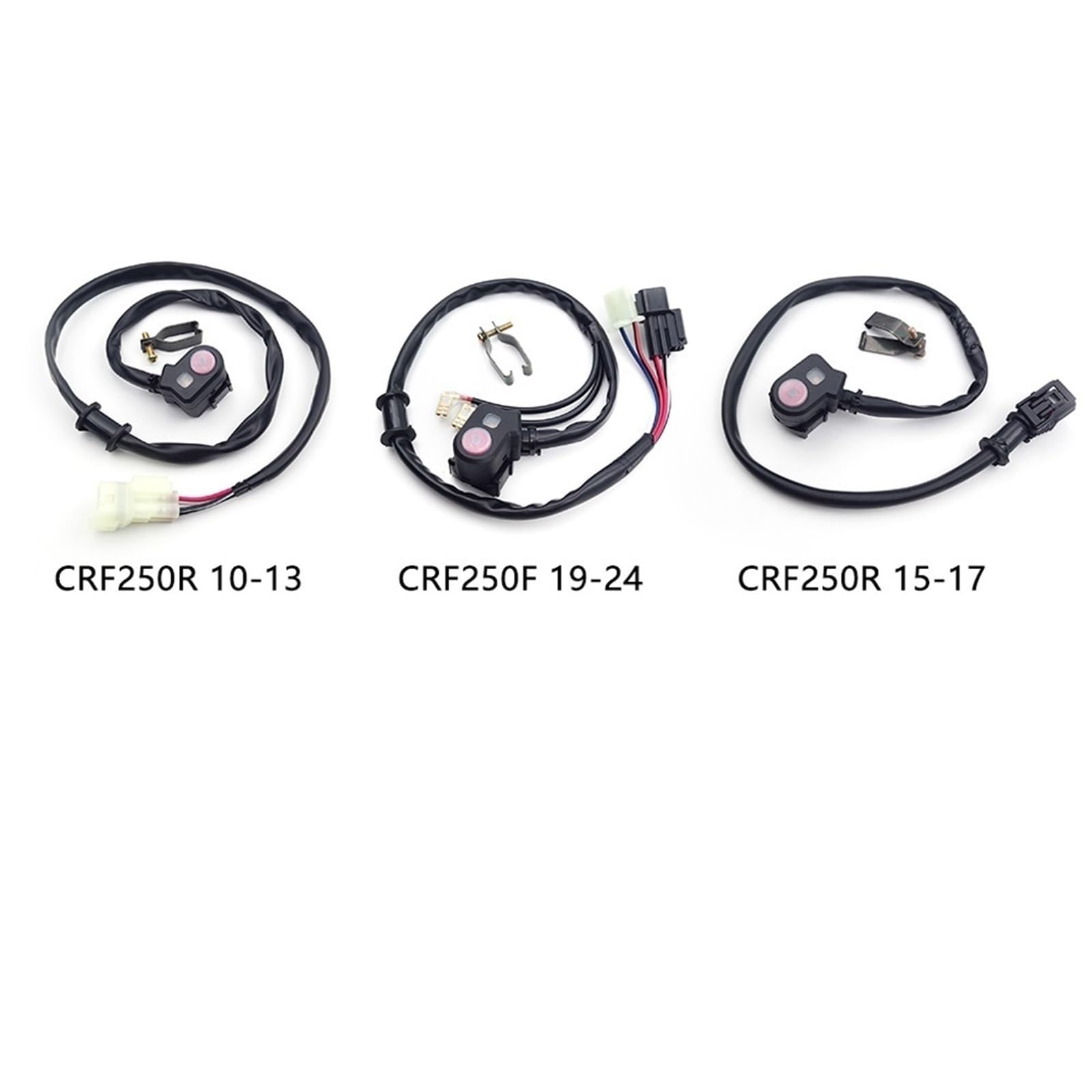 Pulsador arranque moto Ajuste para HONDA CRF250F CRF250R CRF450R CRF110F botón de parada encendido y apagado 2024 interruptor motor motocicleta con luz(A91)