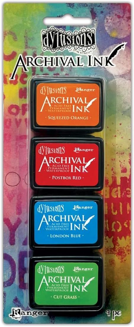 Dylusions Mini Archival ink pads set 2, Klein