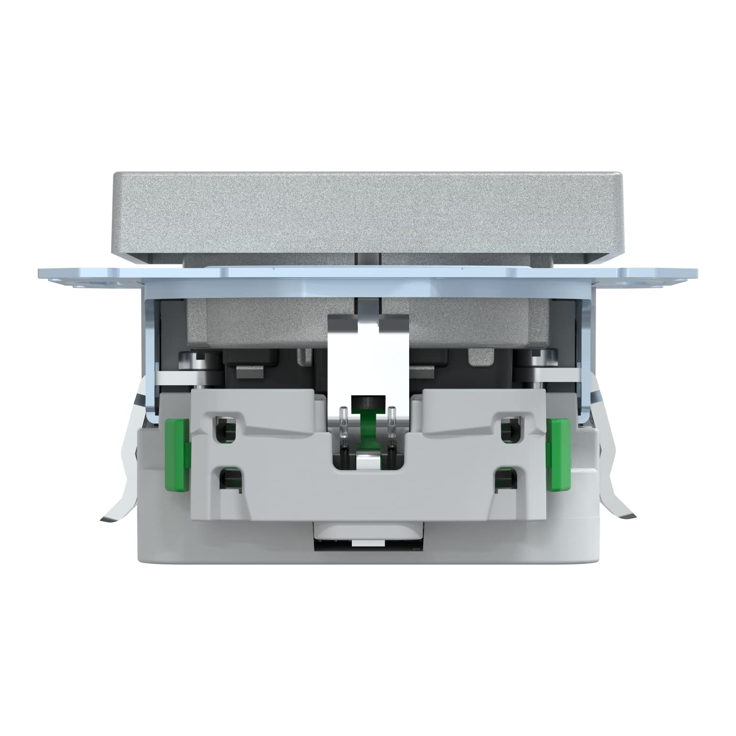 Schneider Electric Merten MEG2367-0460 gniazdko elektryczne ze złączem USB typ A+C system M aluminium, gniazdko Schuko USB podtynkowe, gniazdo wtykowe ze stykiem ochronnym, odpowiednie do smartfonów,