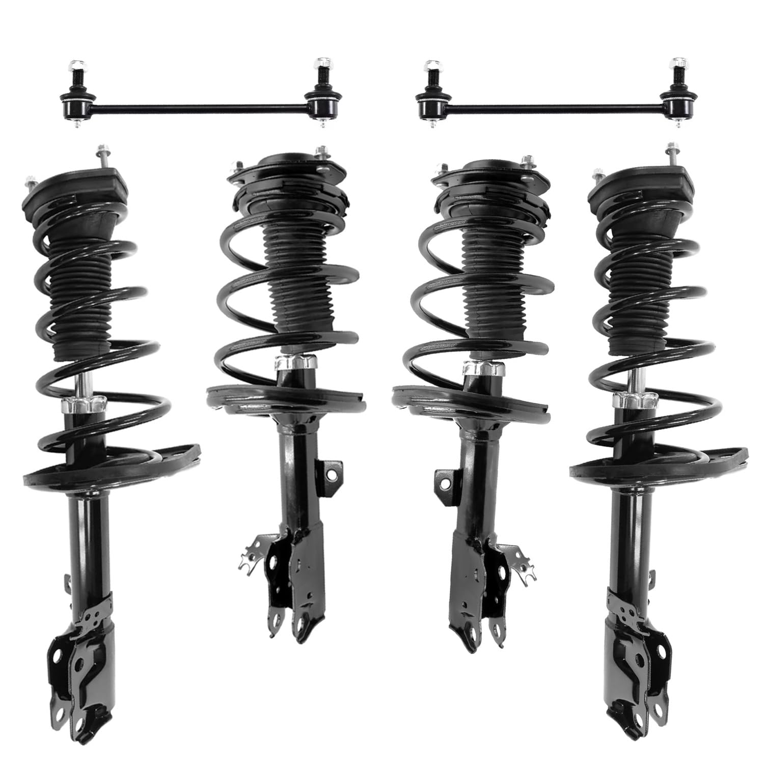 Detroit Axle - 3.5L 6pc Struts Sway Bar Links for Toyota 2013-2018 Avalon