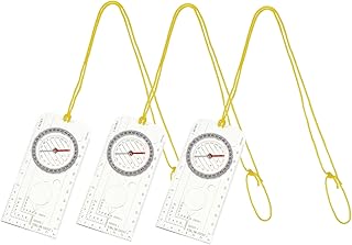 Tofficu Bússola Caminhada Bússola Bolso Bússola Chaveiro Bússola Exterior Bússola Escoteiro Bússola Clara Bússola De Navegação Bússola De Posicionamento Mapa Bússola Mochila De Viagem