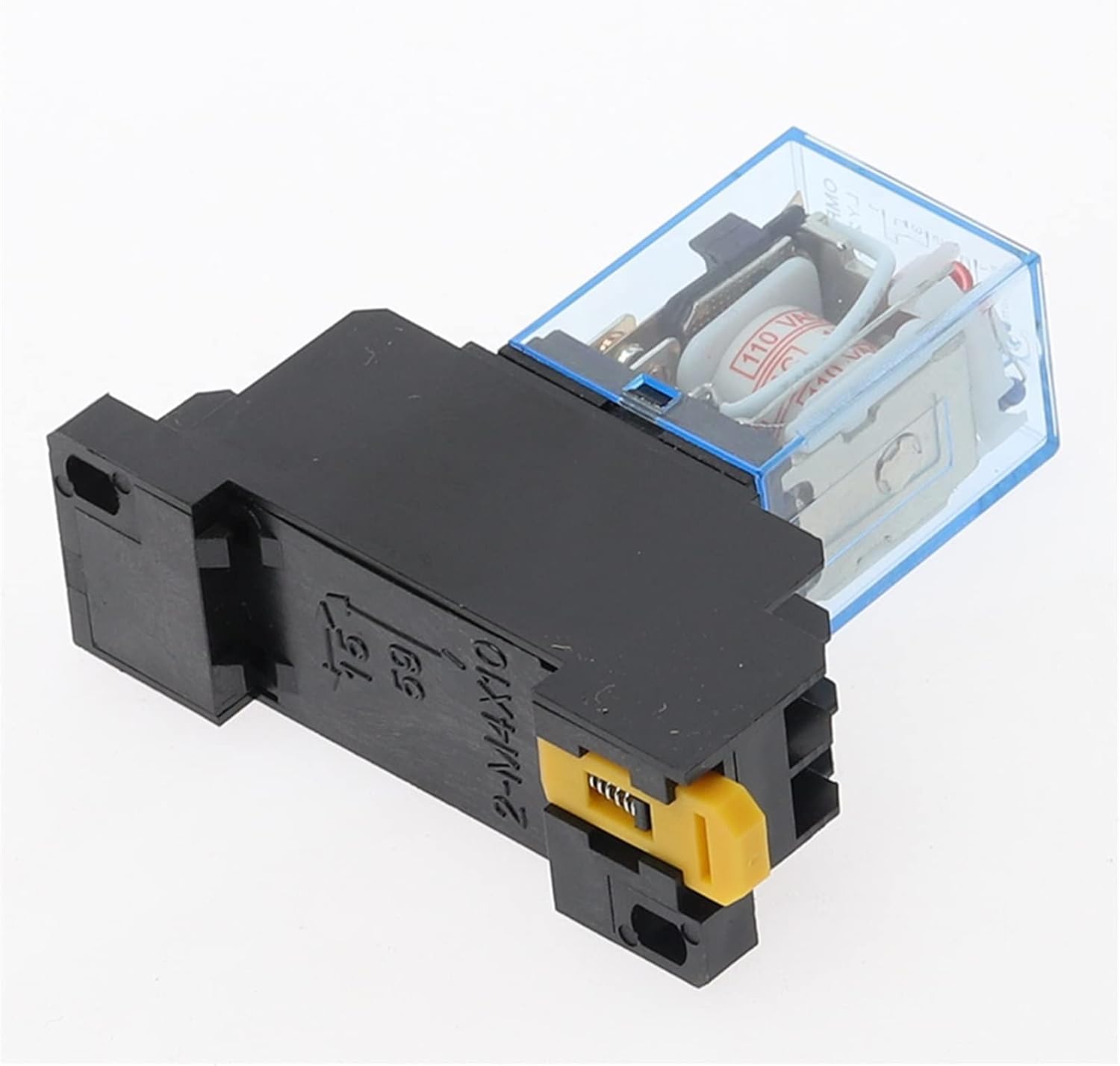 Relay 5 Sets LY2NJ 12VDC 24VDC 110VAC 220VAC Coil Power Mini 8 Pins DPDT 10A LY2N-J HH62P JQX-13F with PTF08A Socket Base(DC 12V)