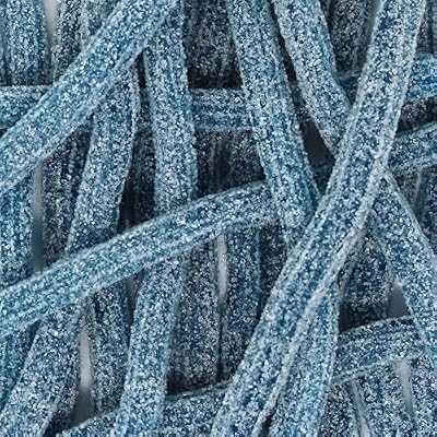Snacktery Blue Raspberry Sour Straws - Flavored Blue Raspberry Sour Candy - Non GMO, Vegan & Kosher Blue Sour Straws - 3.5 Ounce Pack