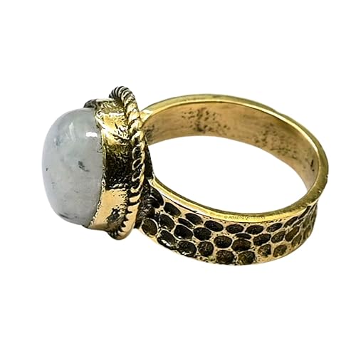 Miniatura 3 de Rainbow Moonstone Rings for Women and Teen Girls - Gold Rainbow Moonstone Crystal Ring Birthstone Jewelry - Healing Crystal Gifts for Her, Mothers