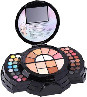 Full Makeup Set, Portable Beginner Cosmetic Palette with Mirror, Long Durable Blendable Makeup Set, Compact Travel Beauty Kit for Daily Use, Home Use and Exercise, Professional