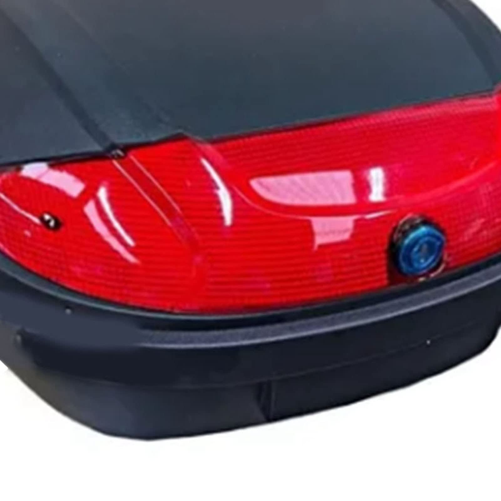 Baule Posteriore Universale per Moto, Ad Alta capacità, Impermeabile, da 52 Litri, per Ciclomotori e Fuoristrada, in Plastica, 12,6 X 23,6 X 17,7 Pollici