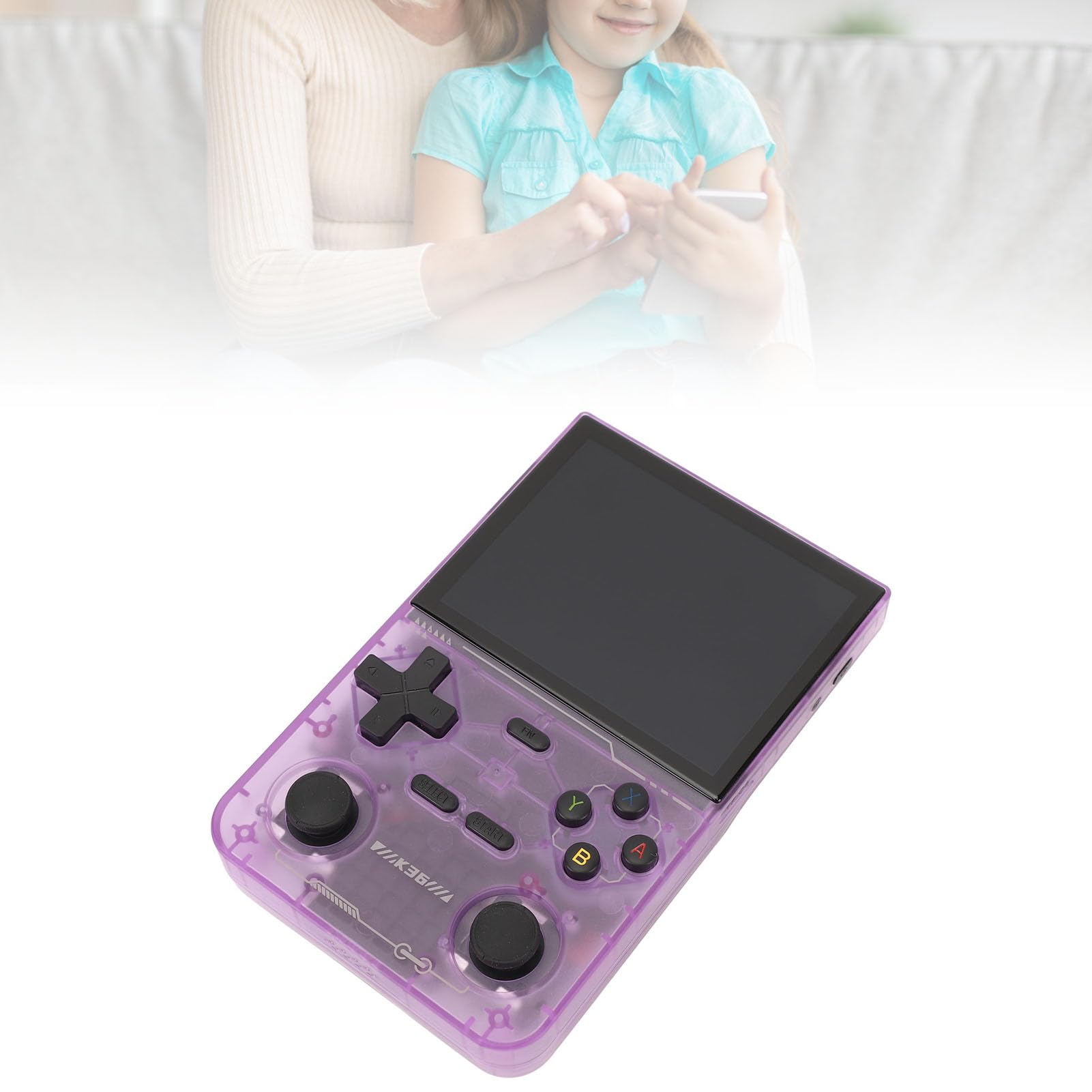 Przenośna Konsola do Gier Retro Konsole do Gier z 3,5-calowym Kolorowym Ekranem IPS, Podwójnym Joystickiem 3D Retro Konsola do Gier Typu Open Source 3500 MAh Bateria 640x480
