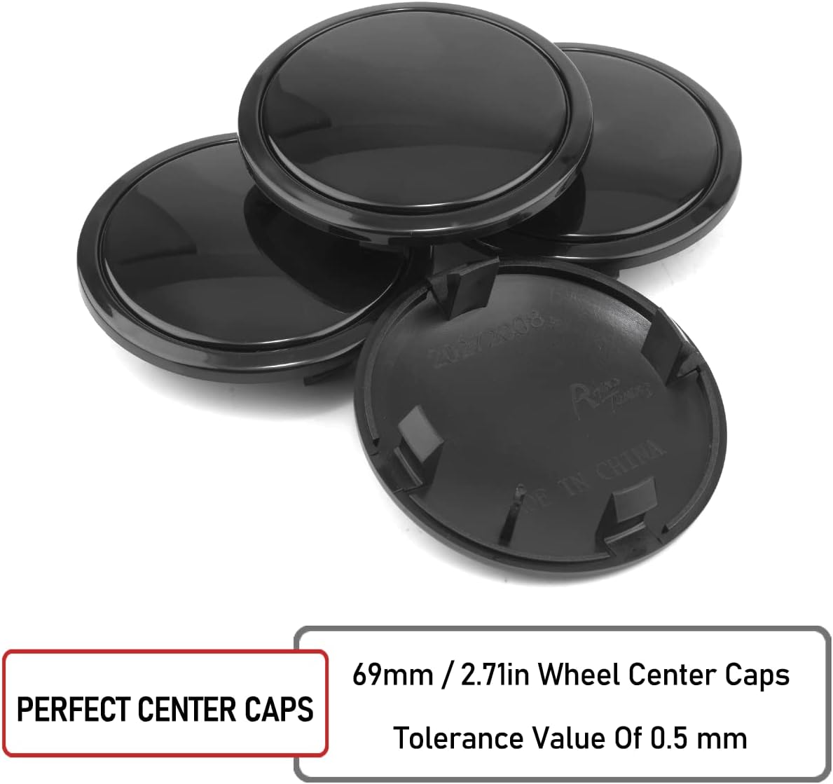 69mm(2.72in)/ 55.6mm(2.19 in) Wheel Hub Center Caps Black a Set of 4pcs for #4B0 601 170 A #A3 A4 A5 A6 A7 Q3 S5 S6 S7 S8