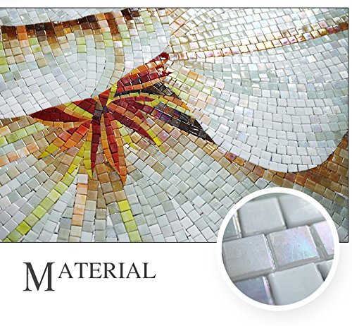 Tst Mosaic Mural Customize Hand Made Jade Glass Beautiful White Flower Art Home Hotel Wall Floor Shower Pool Decor Mosaic Picture Tstbsm014 #TOP7