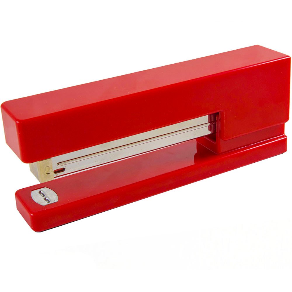 JAM PAPER Modern Desk Stapler - Red - Sold Individually