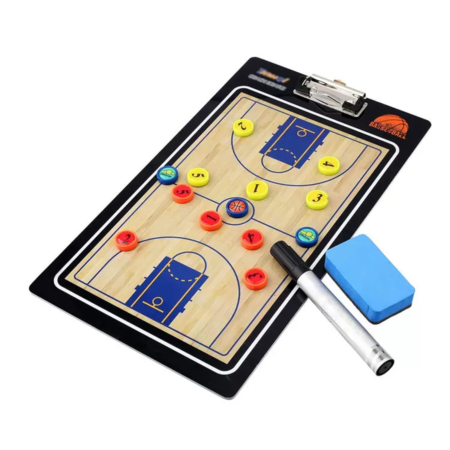 Pizarra de baloncesto borrable y magnética para cambios tácticos rápidos