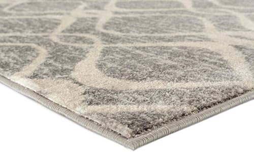 Miniatura 5 de LUXE WEAVERS Diana Collection 1817 - Alfombra geométrica gris oscuro de 8 x 10