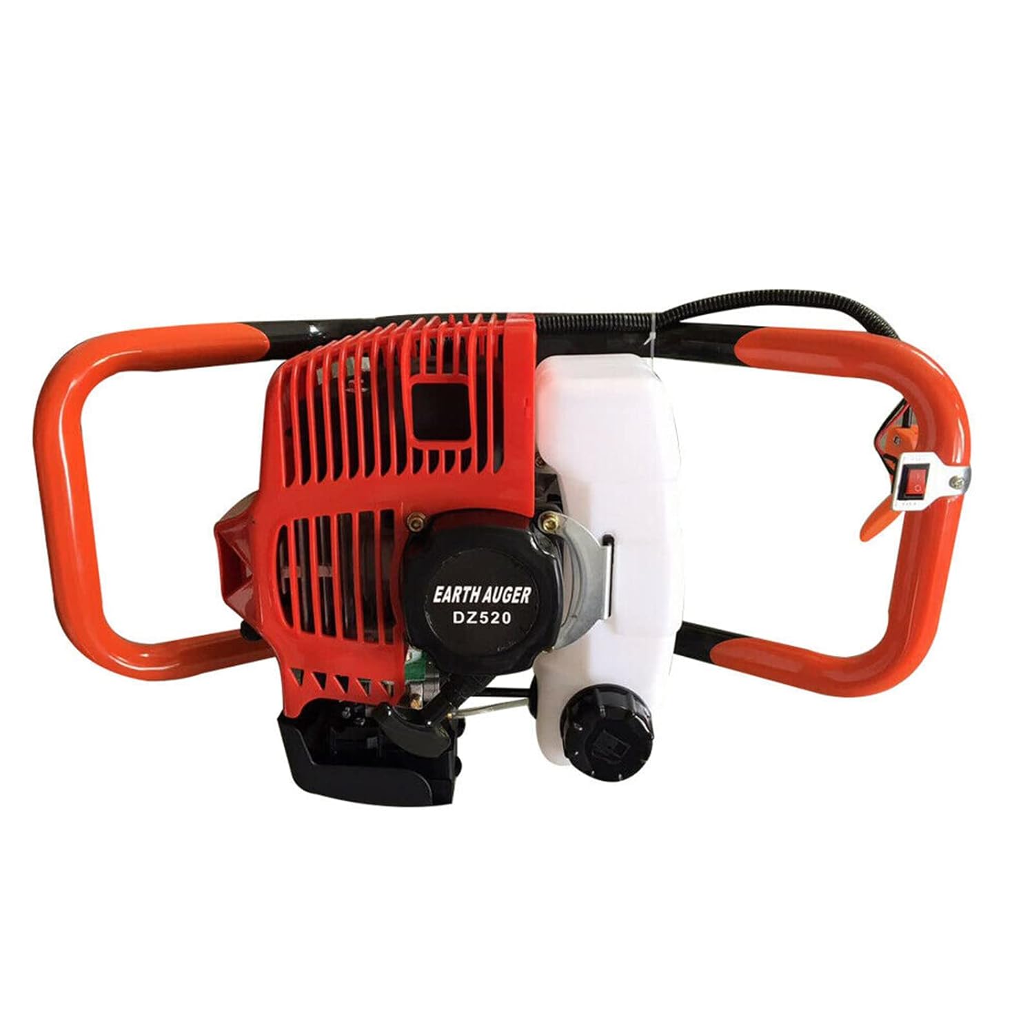 DYRABREST 52cc 2.3HP Gas Powered Post Hole Digger Ground Fence 2-Stroke Single Cylinder Gasoline Engine with Earth Auger Drill 4"/6"/8" Bits - - 