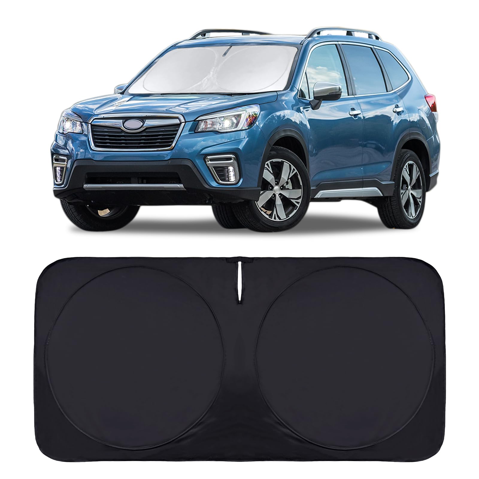 Windshield Sun Shade Sunshade for Subaru Legacy & Forester BRZ Ascent for 2020-2024 Subaru Outback Windshield Cover, Foldable Front Window Shade Custom fit 2019-2025 Outback Sun Visor Blocks UV Rays