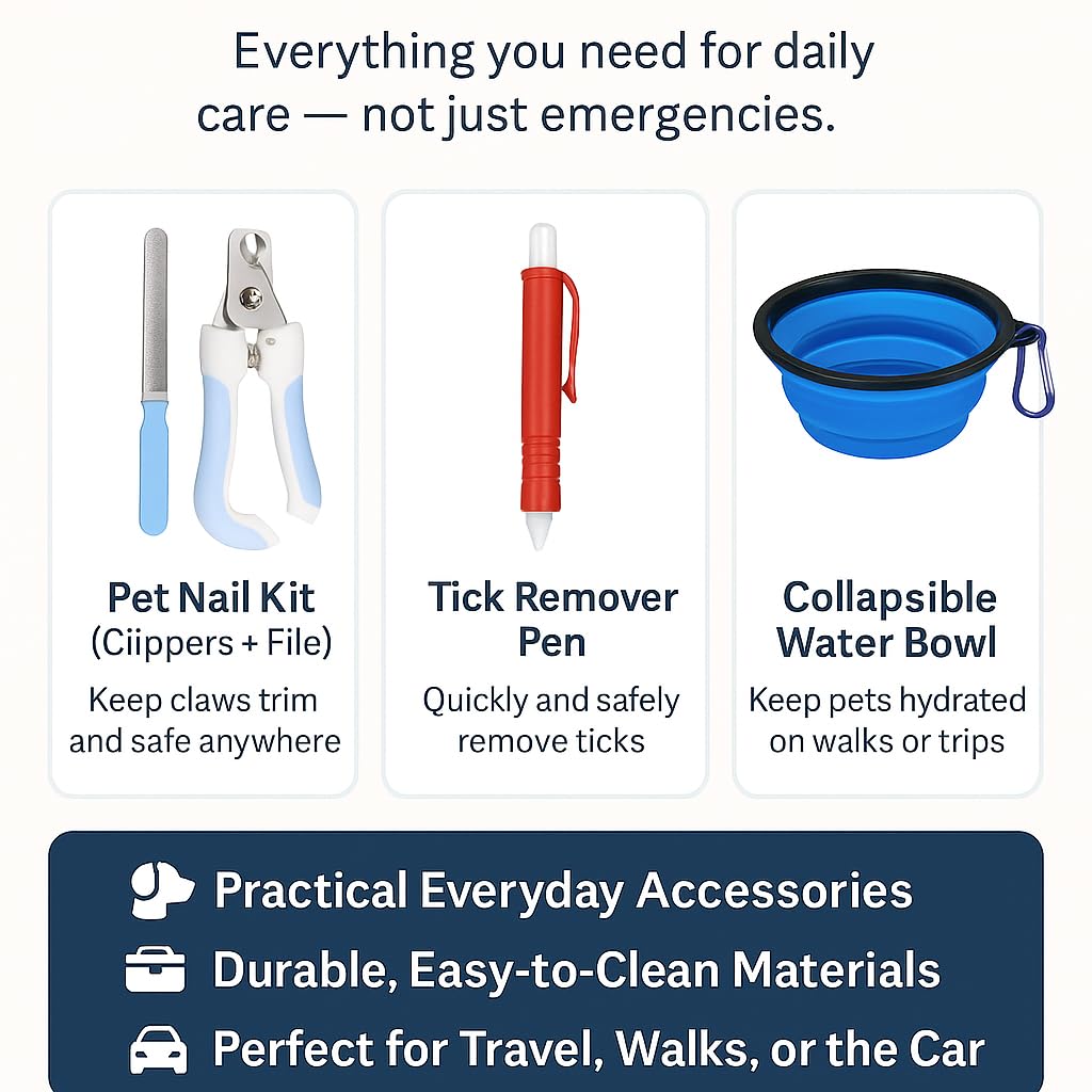 MediCounter Kit completo de primeros auxilios para mascotas para una protección total para las necesidades de tus mascotas