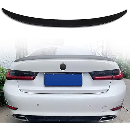 Amazon For Bmw 3シリーズ G 21 リアスポイラー 貼付けタイプ テールゲートスポイラー リアウィング トランクスポイラー リアガーニッシュ エアロパーツ カスタムパーツ ブラック リアスポイラー 車 バイク