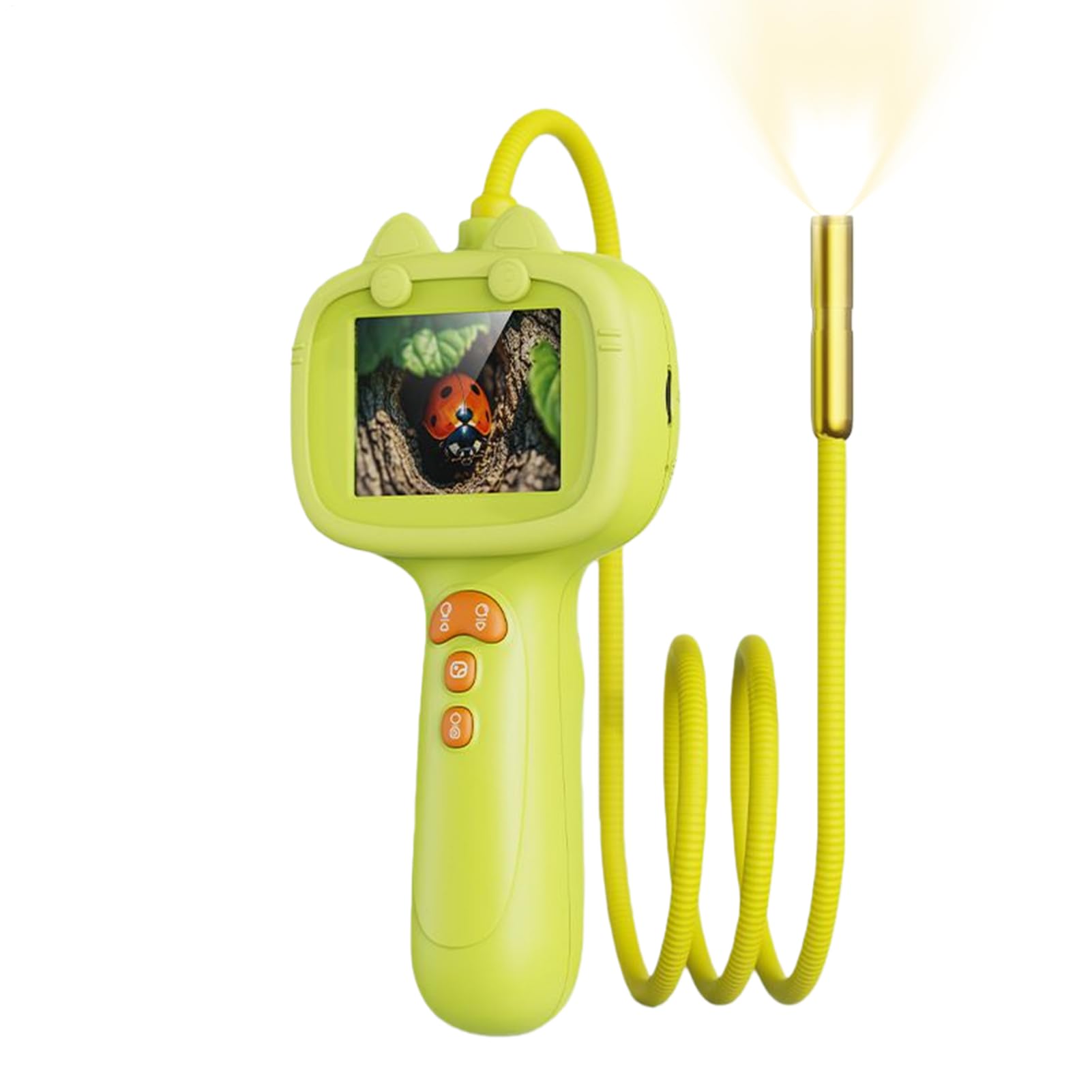 Snake Scope Kids autentyczny mikroskop cyfrowy ręczny mikroskop z oświetleniem LED edukacyjna na świeżym powietrzu z urządzeniem skanującym, Boże Narodzenie urodziny para