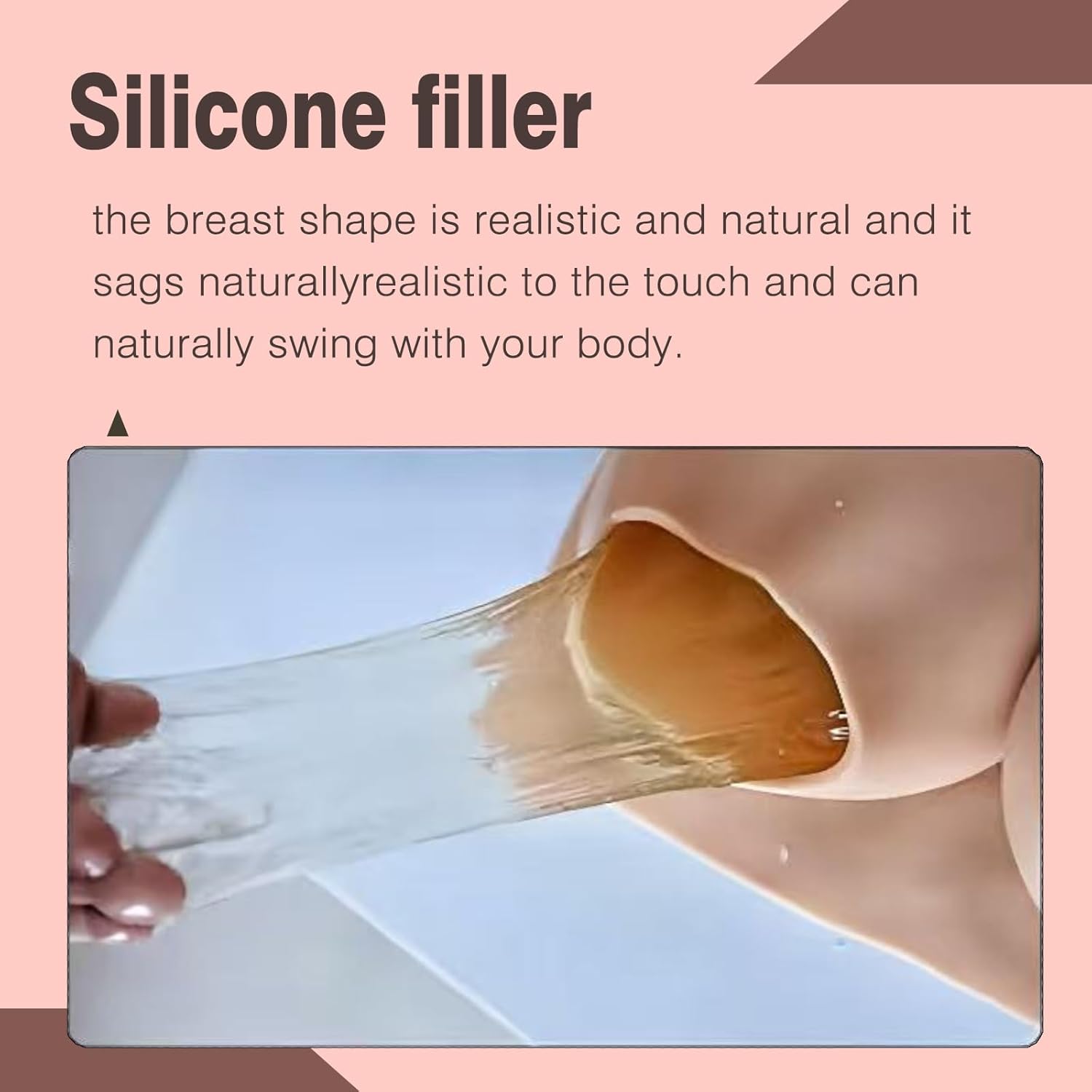 Realistic Silicone Breastplate with Liquid Silicone Filling, Professional Breast Forms for Crossdresser & Cosplay