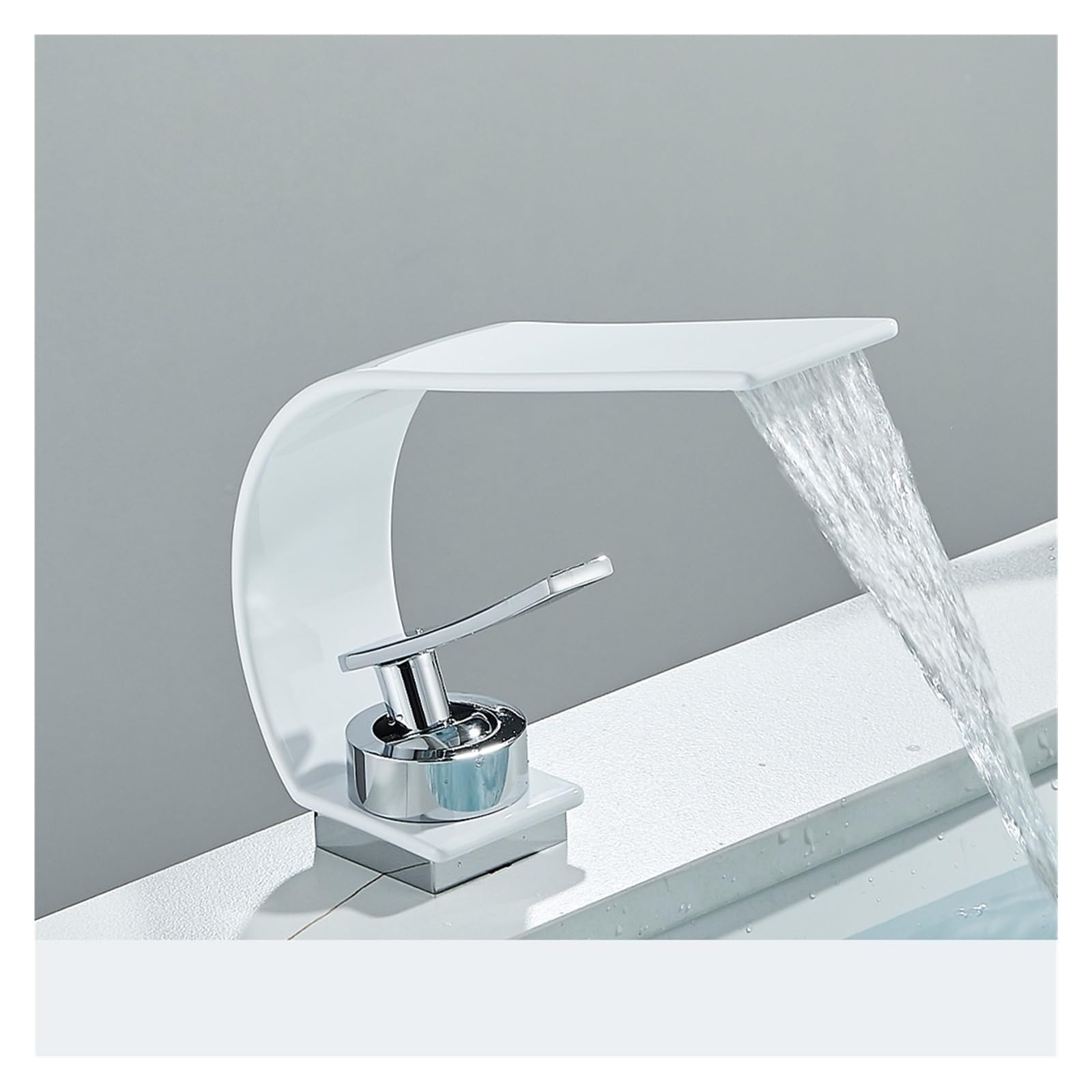 Robinet d'eau cascade vanité mitigeur mélangeur chaud froid pour lavabo