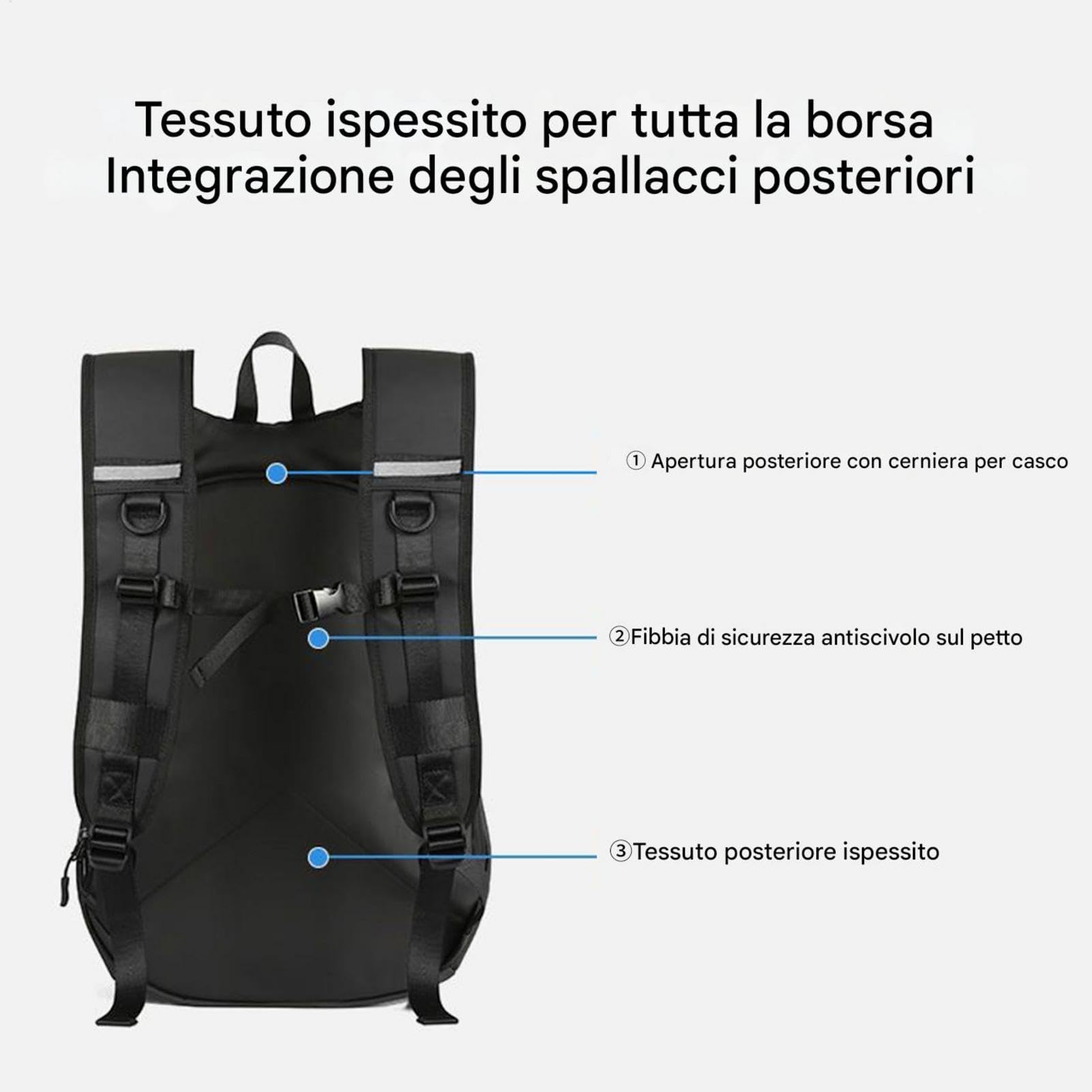 Borsa per moto, zaino per il casco motociclistico - Zaino per moto impermeabile,Viaggia Daypack, borsa da basket multifunzionale per uomini e donne