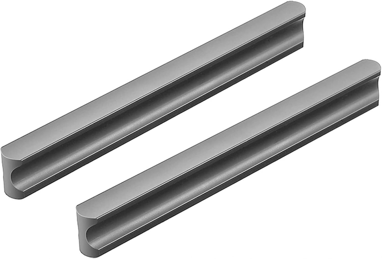 Paire de poignées grises pour meubles de cuisine, tiroirs et portes d'armoires, poignée de placard en alliage d'aluminium, pour salle de bain, chambre, habillag, Length 1000mm, Length 1000mm