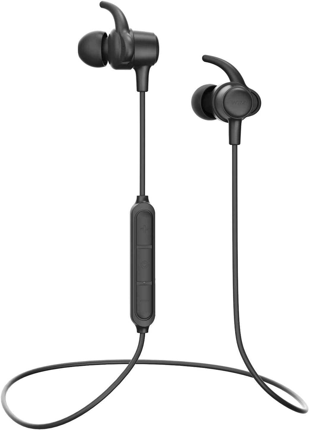 WRZ Wireless Headphones, S8 Bluetooth 5.0 Earphones with Microphone Magnetic IPX6 Sweatproof Sport Running Workout Gym Travelling 10 Hrs Playtime Earbuds for Android iOS Cell Phones (Black)