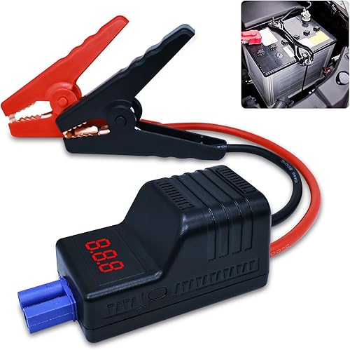 EC5 - Abrazaderas de arranque inteligentes, EC5 Heavy Duty Jump Starter Automotive Booster Cables de repuesto abrazaderas de cocodrilo con pantalla