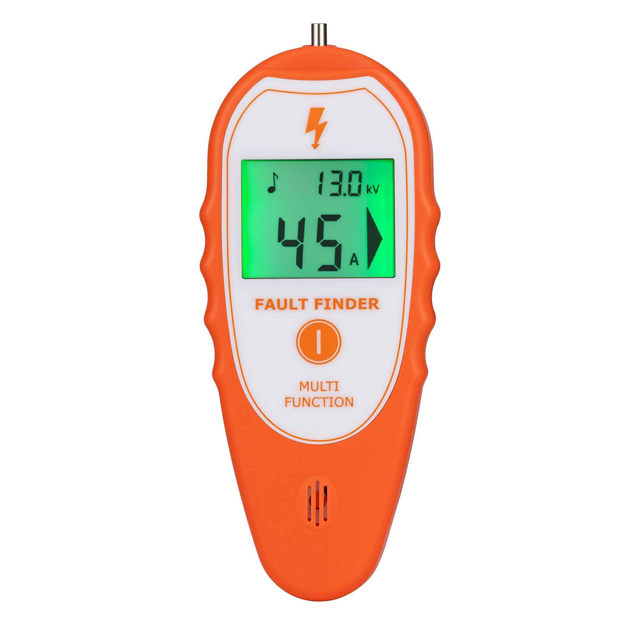 MINGYA Electric Fence Tester and Fault Finder with Backlight, 15KV Digital Electric Fence Voltage Tester 200Vโ15000V Orange