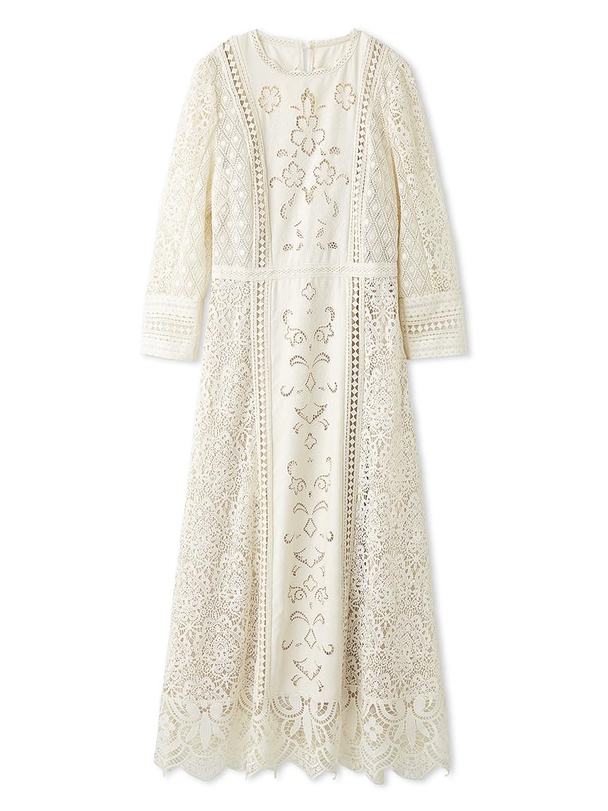 FRAY I.D カットワークコンビレースドレス フレイアイディー Amazon.co.jp: [フレイ アイディー] カットワークコンビレース