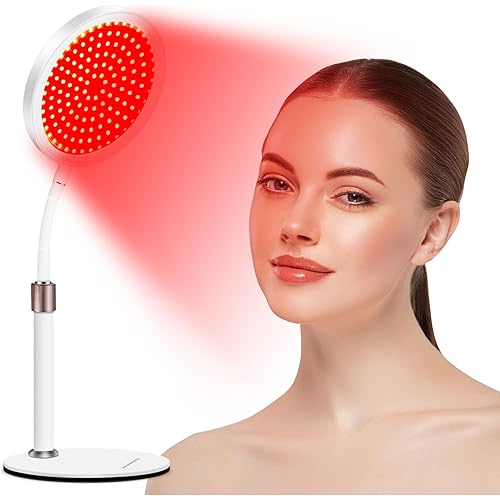 Red Light Lamp with Base, Red Light & Near Infrared Red Light Lamp with Timer, Red Lamp for Home/Office Use