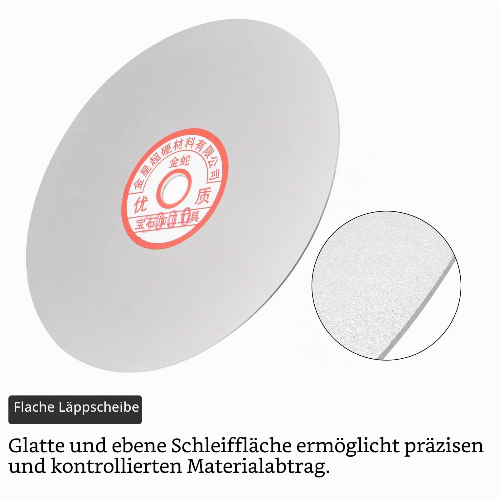 uxcell Diamant-Schleifscheiben-Set, 150 mm, Körnung 80/400/600/800/1500/3000, 1,27 cm Dorn Loch, flache Rundscheibe, Polierscheiben für Edelstein, Fliesen, Glas, Stein, Metall, 6 Stück