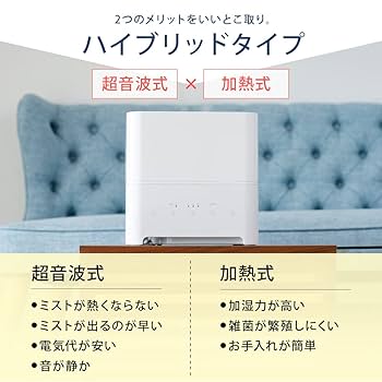 Rain 置き型加湿器 ホワイト Amazon.co.jp: アイリスプラザ 加湿器 おしゃれ Hanx-Home